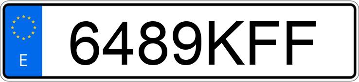 Numer rejestracyjny 6489KFF posiada PEUGEOT 207 Numer rejestracyjny 6489KFF posiada PEUGEOT 207