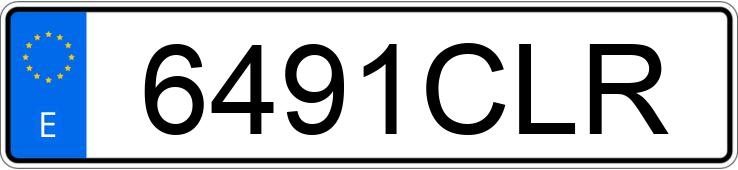 Die Registrierungsnummer 6491CLR hat AUDI A3