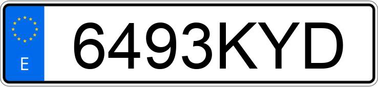 Numer rejestracyjny 6493KYD posiada BMW X5 Numer rejestracyjny 6493KYD posiada BMW X5