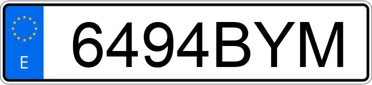 Numer rejestracyjny 6494BYM posiada SEAT IBIZA Numer rejestracyjny 6494BYM posiada SEAT IBIZA