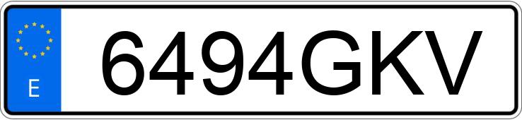 Numer rejestracyjny 6494GKV posiada BMW SERIE 5