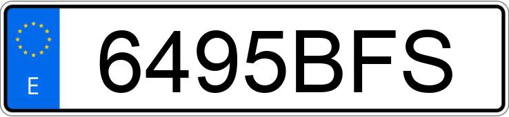 Numer rejestracyjny 6495BFS posiada RENAULT MEGANE