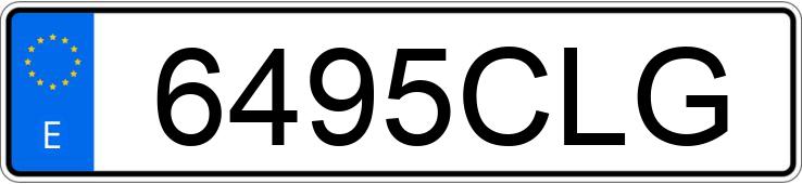 Die Registrierungsnummer 6495CLG hat FORD TRANSIT