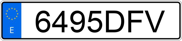 Numer rejestracyjny 6495DFV posiada OPEL CORSA