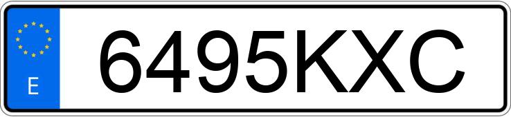 Numer rejestracyjny 6495KXC posiada TOYOTA COROLLA Numer rejestracyjny 6495KXC posiada TOYOTA COROLLA