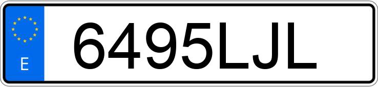 Numer rejestracyjny 6495LJL posiada BMW SERIE 1