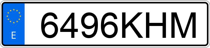 Numer rejestracyjny 6496KHM posiada SUZUKI VITARA