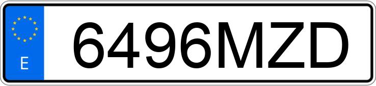 Numer rejestracyjny 6496MZD posiada HONDA CB 500