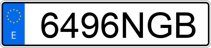Numer rejestracyjny 6496NGB posiada AUDI A6