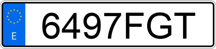 Numer rejestracyjny 6497FGT posiada BMW SERIE 3