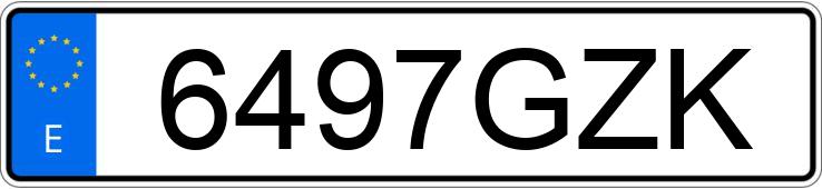 Numer rejestracyjny 6497GZK posiada SEAT EXEO