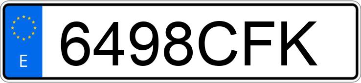 Numer rejestracyjny 6498CFK posiada AUDI A6