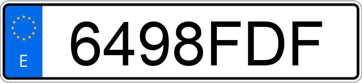 Numer rejestracyjny 6498FDF posiada FORD FOCUS C-MAX