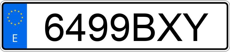 Numer rejestracyjny 6499BXY posiada OPEL ASTRA