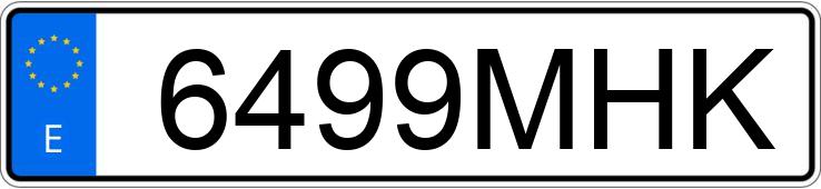 Numer rejestracyjny 6499MHK posiada KIA SPORTAGE