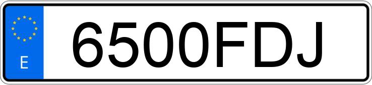 Numer rejestracyjny 6500FDJ posiada PEUGEOT 407