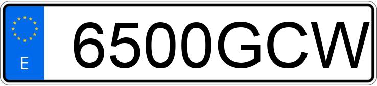Numer rejestracyjny 6500GCW posiada DODGE NITRO