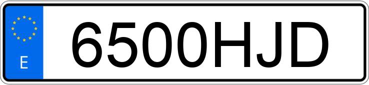 Numer rejestracyjny 6500HJD posiada NISSAN 370 Z