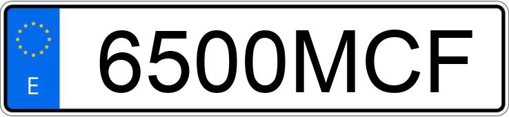 Numer rejestracyjny 6500MCF posiada PEUGEOT RIFTER