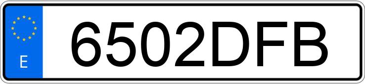 Numer rejestracyjny 6502DFB posiada OPEL AGILA