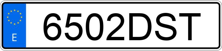 Numer rejestracyjny 6502DST posiada SEAT LEON