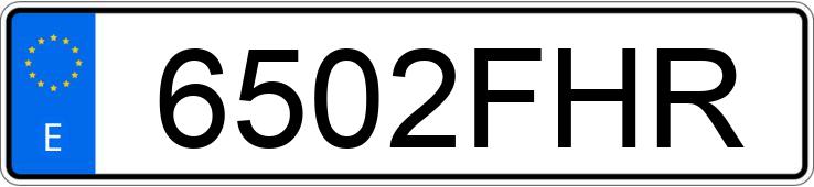 Numer rejestracyjny 6502FHR posiada SEAT IBIZA