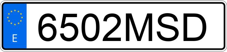 Numer rejestracyjny 6502MSD posiada VOLKSWAGEN TIGUAN