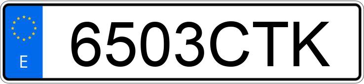 Numer rejestracyjny 6503CTK posiada AUDI A4