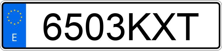 Numer rejestracyjny 6503KXT posiada AUDI A5 SPORTBACK