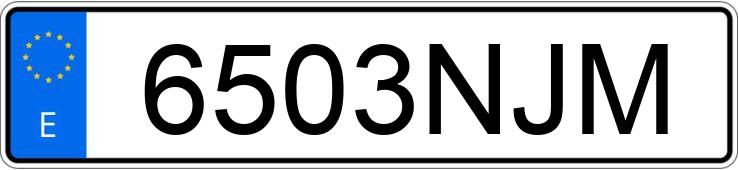 Numer rejestracyjny 6503NJM posiada AUDI A8