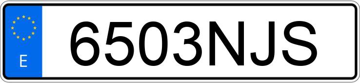 Numer rejestracyjny 6503NJS posiada TOYOTA COROLLA