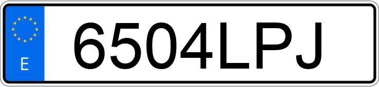 Numer rejestracyjny 6504LPJ posiada RENAULT CLIO