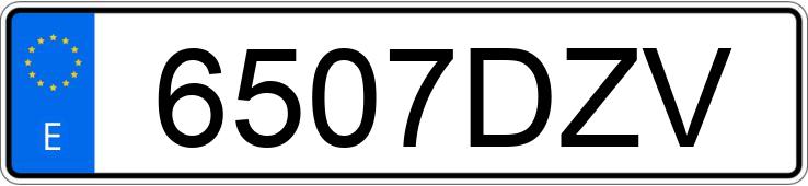 Numer rejestracyjny 6507DZV posiada BMW SERIE 5