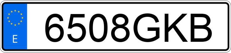 Numer rejestracyjny 6508GKB posiada AUDI A4