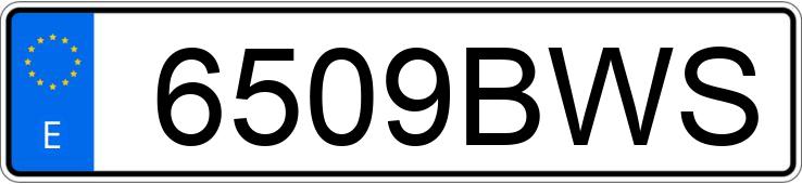 Numer rejestracyjny 6509BWS posiada CITROEN XSARA