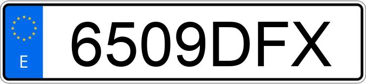 Numer rejestracyjny 6509DFX posiada BMW SERIE 3