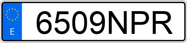 Numer rejestracyjny 6509NPR posiada BMW SERIE 5