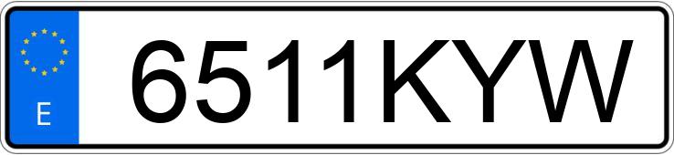 Numer rejestracyjny 6511KYW posiada VOLVO XC60
