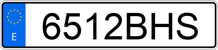 Numer rejestracyjny 6512BHS posiada PEUGEOT 206