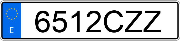 Numer rejestracyjny 6512CZZ posiada SEAT IBIZA Numer rejestracyjny 6512CZZ posiada SEAT IBIZA