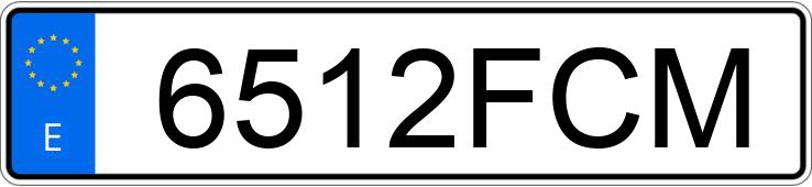 Numer rejestracyjny 6512FCM posiada RENAULT MEGANE