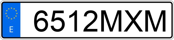 Numer rejestracyjny 6512MXM posiada AUDI A3 SPORTBACK