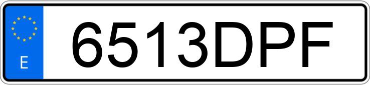 Numer rejestracyjny 6513DPF posiada NISSAN PRIMERA