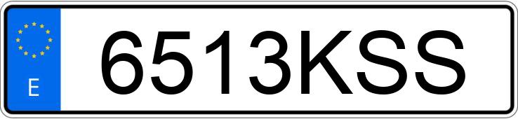 Numer rejestracyjny 6513KSS posiada MERCEDES G (463)