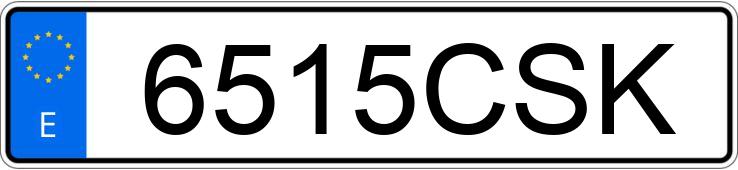 The registration number 6515CSK has SEAT LEON