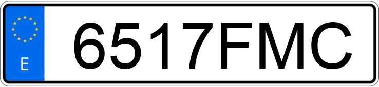 Numer rejestracyjny 6517FMC posiada MERCEDES C (203)