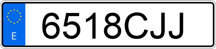 Numer rejestracyjny 6518CJJ posiada SUBARU IMPREZA