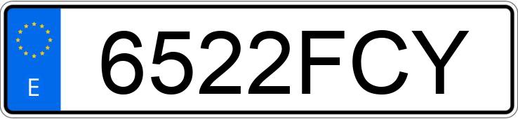 Numer rejestracyjny 6522FCY posiada AUDI A6