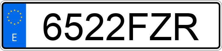 Numer rejestracyjny 6522FZR posiada PEUGEOT 307