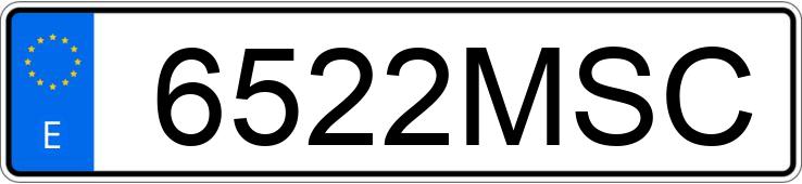 Numer rejestracyjny 6522MSC posiada CITROEN BERLINGO